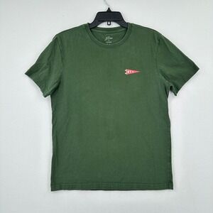 J Crew x Oxford Pennant NY T-Shirt Mens SZ S Green Shirt Academia Preppy College